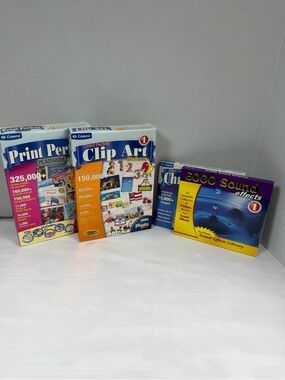 Computer Clip Art And Sound Effects Lot